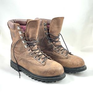 Cabelas Outfitter Series Gore-Tex Brown Leather Hunting Work Boots Men's Size 13